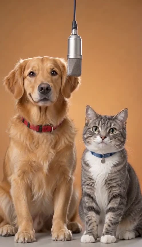 Pet ending sample with both animals facing nearer the camera